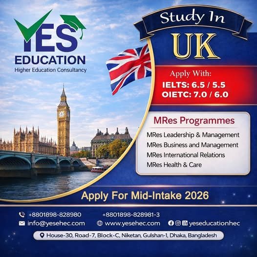 Study in the UK – Mid-Intake 2026 Now Open