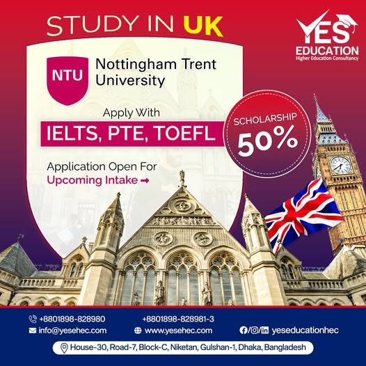 Study in the UK with Nottingham Trent University (NTU)